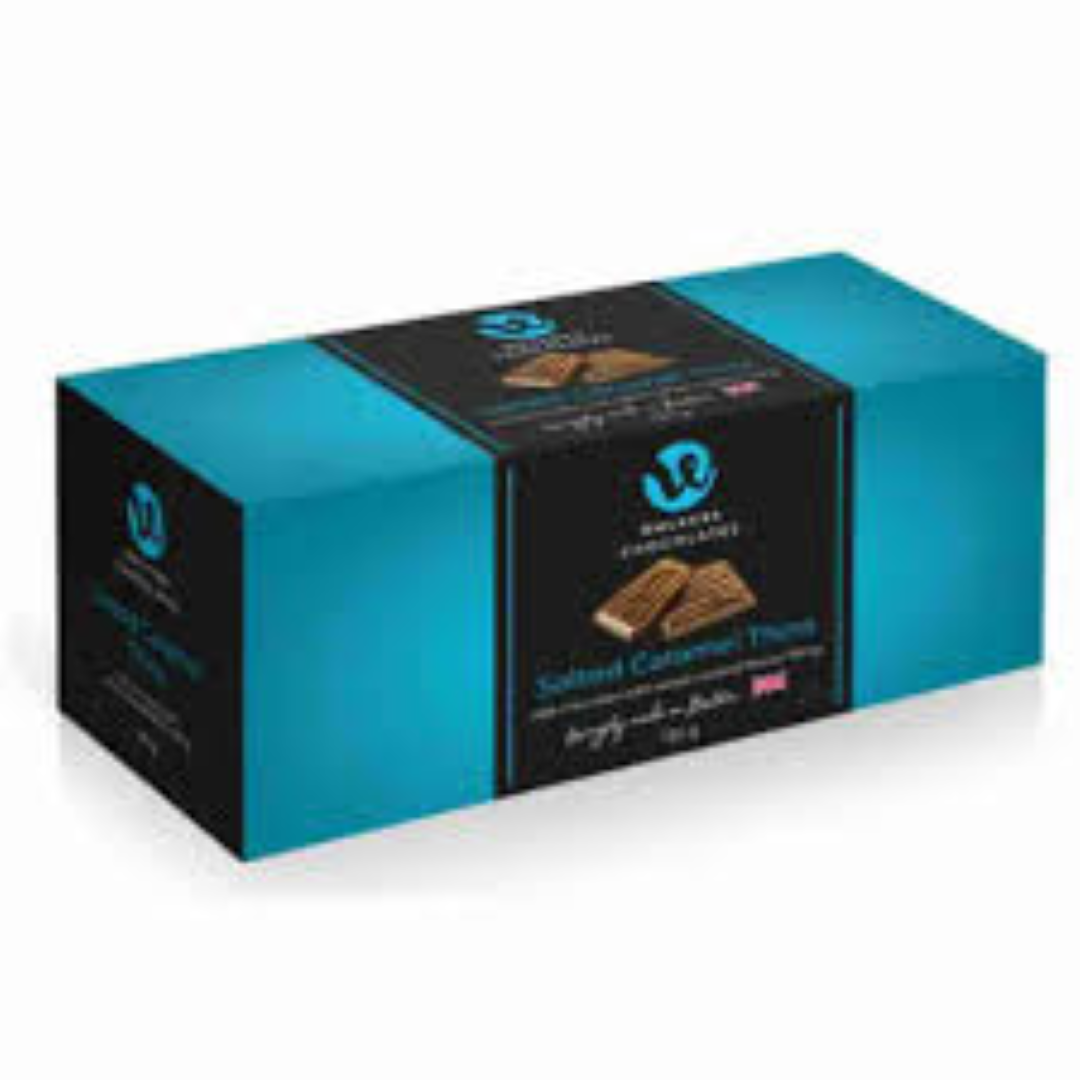 WALKERS SALTED CARAMEL THINS 135G